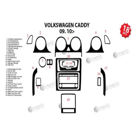 MAUN KAPLAMA VW CADDY 09 SONRASI MAUN 15PRÇ 37523 MERİÇ